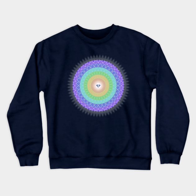 Rainbow Diamond Light - 2 Crewneck Sweatshirt by ShineYourLight